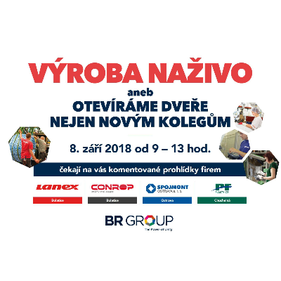 Na den otevřených dveří zvou firmy skupiny BR Group